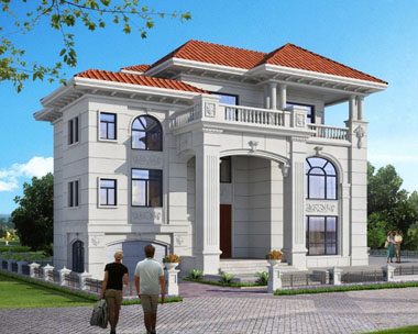 豪华三层160平方米欧式别墅效果图欣赏