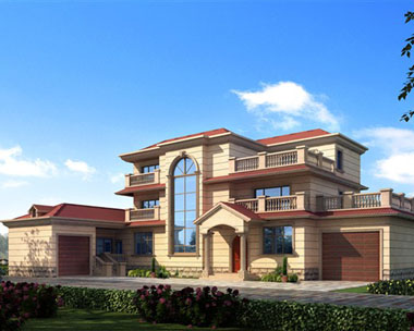 双车库三层豪华复式别墅