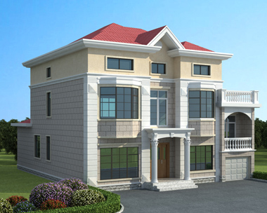 AS059株洲熊先生二层半别墅效果图案例