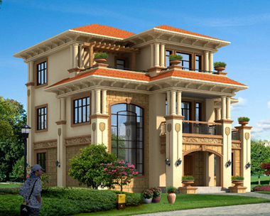 AS068安徽陈先生三层复式别墅图欣赏13.8mX13.2m