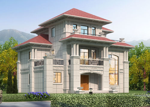 AT1668外墙干挂石材刘先生私人别墅案例图欣赏