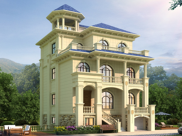 荆州朱女士带架空层私人小户型乡村别墅案例图欣赏