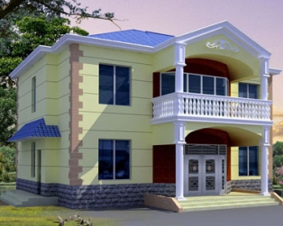 [永云别墅]668号二层新农村小别墅设计图纸14m×14m