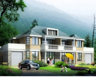 [永云别墅]AT275二层双拼别墅设计建筑结构施工图纸上27m×15.6m