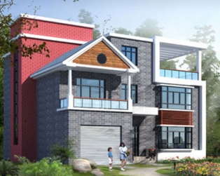 AT929三层赣州陈宅小别墅全套设计施工完整图纸15m×16m