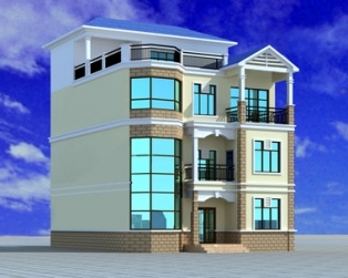 【永云别墅】AT396四层复式别墅建筑构结构水电设计图纸 10m×11m