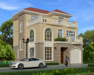 【永云别墅AT08】三层豪华复式客厅别墅全套设计施工图纸8m×12m