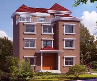 [永云别墅]AT409四层新农村住宅设计别墅图纸 11m×10m