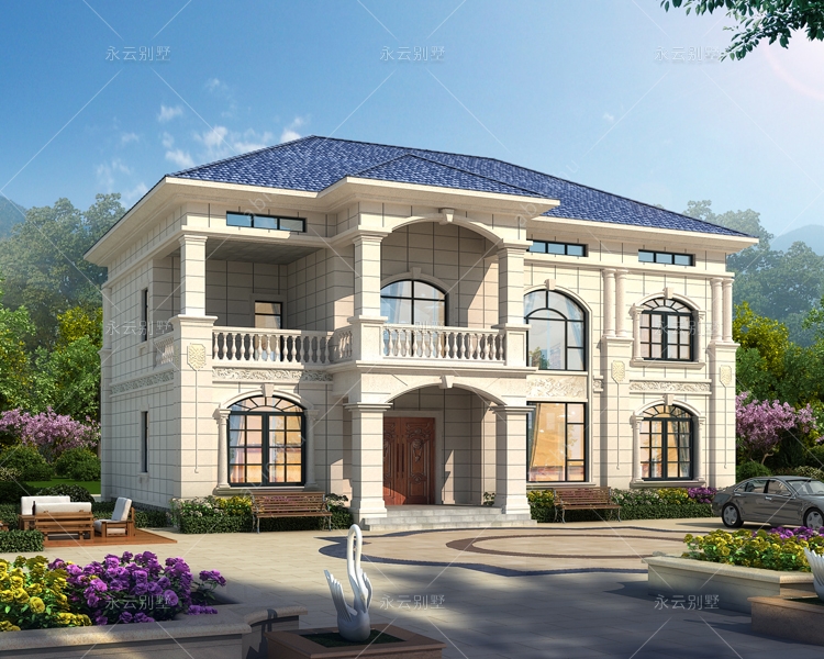 攸县朱先生简欧风格带柴火房乡村别墅定制效果欣赏