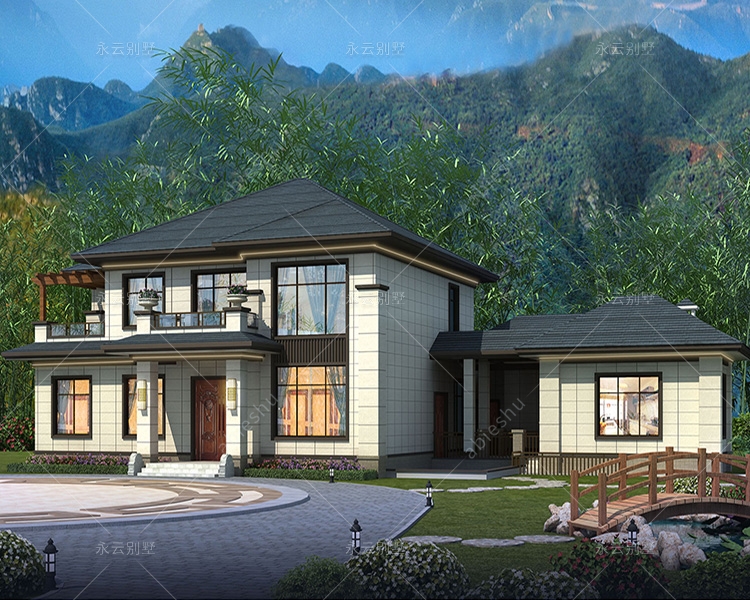 16×14新中式200平两层别墅株洲荷塘区私人订制案例