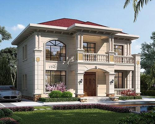 永云别墅AT2984占地130平米简欧式二层小别墅全套设计施工图纸